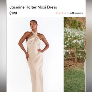 Show me your mumu Jazmine Halter Maxi Dress